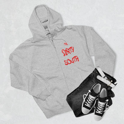 Dirty South Unisex Full Zip Hoodie, Custom Zip hoodie, Personalized Zip hoodie, Dirty South - CustomDripStore