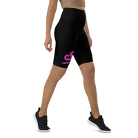 Custom Drips Pink Logo Biker Shorts - CustomDripStore