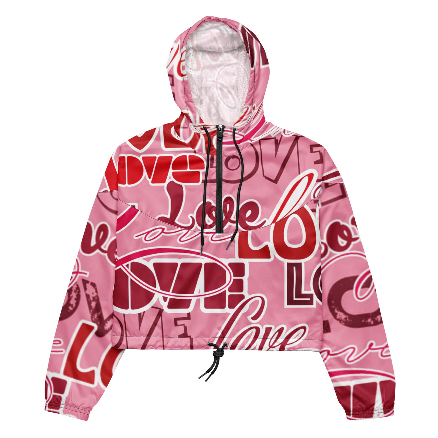 Custom Drip's Love Women’s cropped windbreaker - CustomDripStore