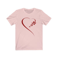 Romance Heart Unisex Jersey Tee, Heart Tee, Love Tee, Custom Tee - CustomDripStore