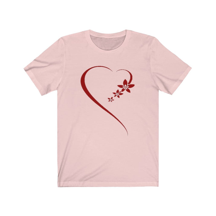 Romance Heart Unisex Jersey Tee, Heart Tee, Love Tee, Custom Tee - CustomDripStore
