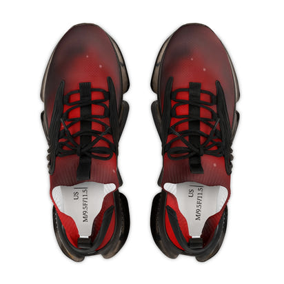 Red & Black Men's Mesh Sports Sneakers - CustomDripStore