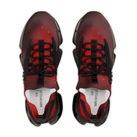 Red & Black Men's Mesh Sports Sneakers - CustomDripStore