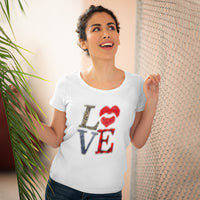 Women's Lover T-shirt, Valentine's day tee, Love t-shirt, Heart T-shirts, lips T-shirt - CustomDripStore