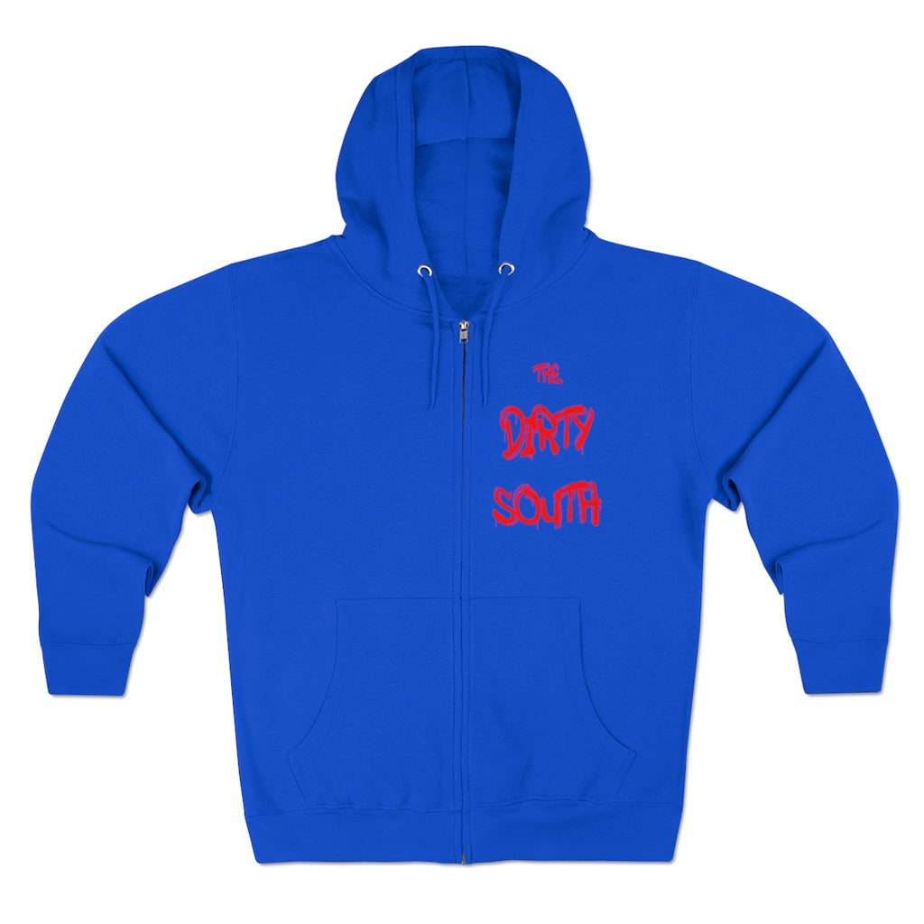 Dirty South Unisex Full Zip Hoodie, Custom Zip hoodie, Personalized Zip hoodie, Dirty South - CustomDripStore