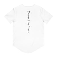 Custom Drips Men's Jersey Curved Hem Tee - CustomDripStore