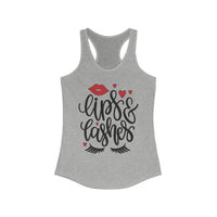 Lips & Lashes Women's Ideal Racerback Tank - CustomDripStore