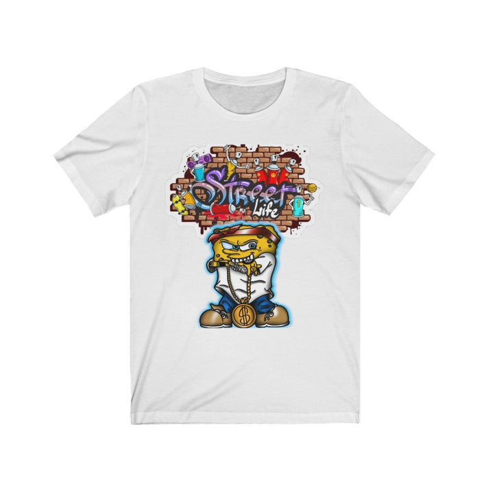 Sponge Bob Street life Unisex Jersey Short Sleeve Tee - CustomDripStore