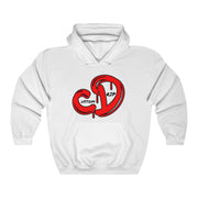 Red logo custom drip Unisex Heavy Blend™ Hooded Sweatshirt - CustomDripStore