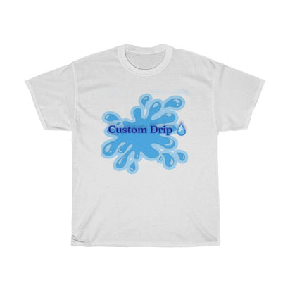 Custom Drip blue splash Unisex Heavy Cotton Tee - CustomDripStore
