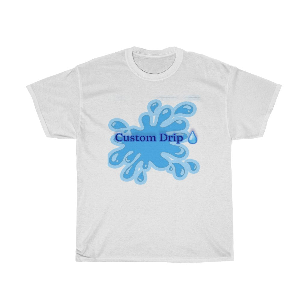 Custom Drip blue splash Unisex Heavy Cotton Tee - CustomDripStore