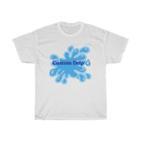 Custom Drip blue splash Unisex Heavy Cotton Tee - CustomDripStore