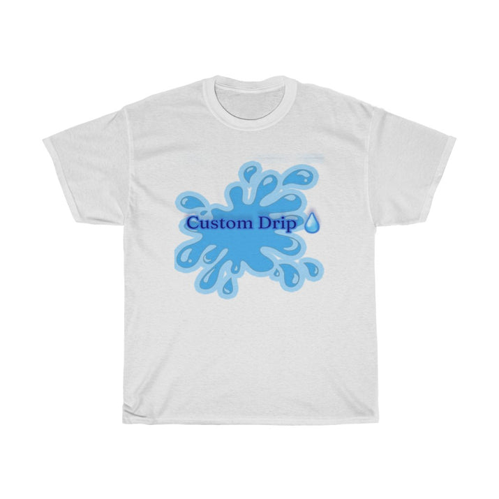Custom Drip blue splash Unisex Heavy Cotton Tee - CustomDripStore