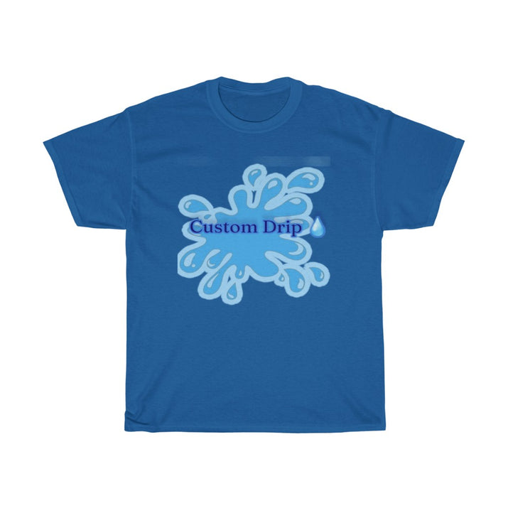 Custom Drip blue splash Unisex Heavy Cotton Tee - CustomDripStore
