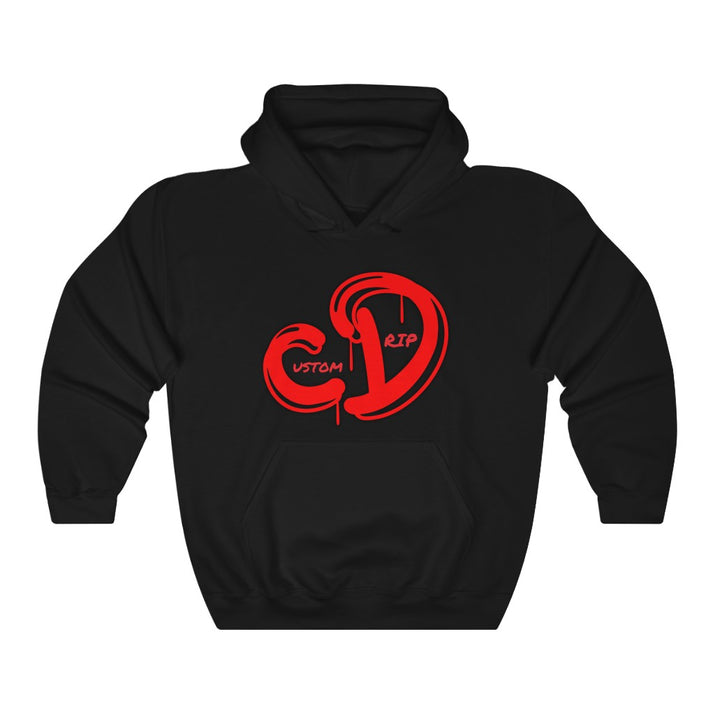 Red logo custom drip Unisex Heavy Blend™ Hooded Sweatshirt - CustomDripStore