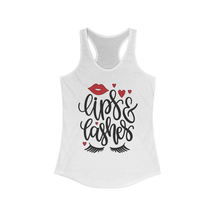 Lips & Lashes Women's Ideal Racerback Tank - CustomDripStore
