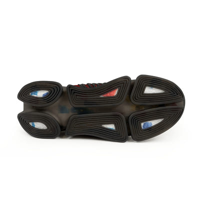 Red & Black Men's Mesh Sports Sneakers - CustomDripStore