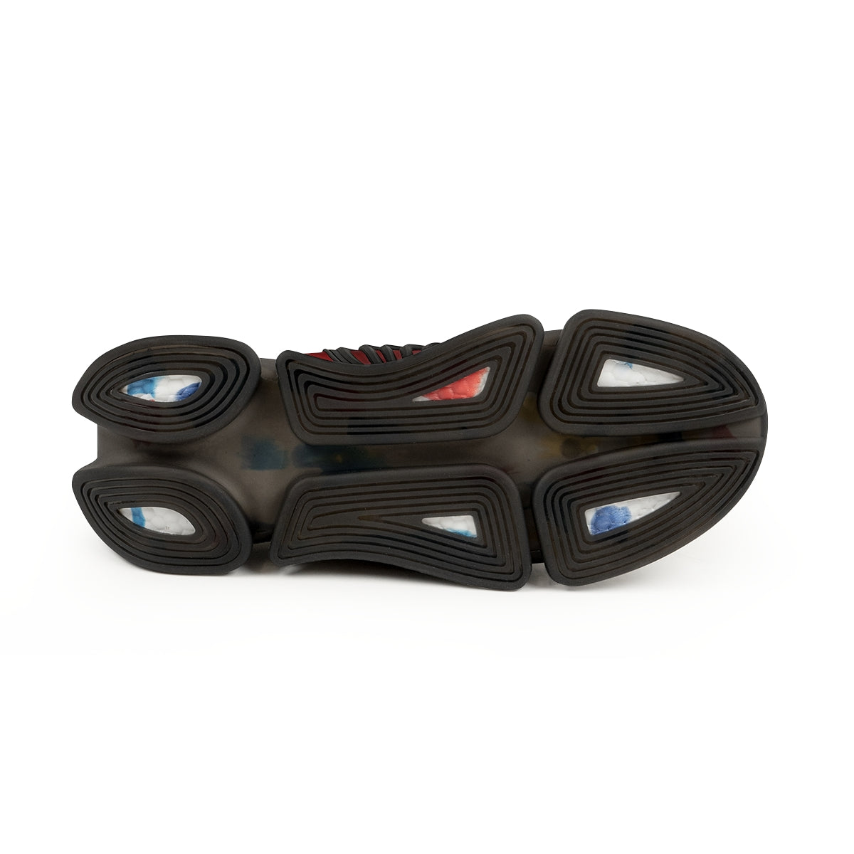 Red & Black Men's Mesh Sports Sneakers - CustomDripStore