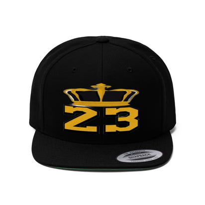Custom king 23 Unisex Flat Bill Hat - CustomDripStore