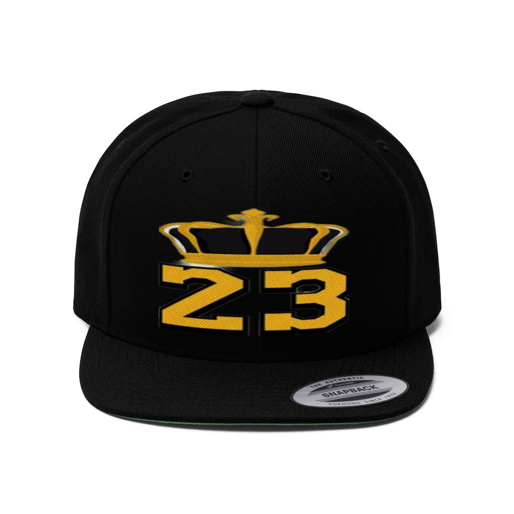 Custom king 23 Unisex Flat Bill Hat - CustomDripStore