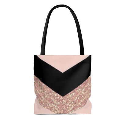Pink and black design Tote Bag,  Custom tote bag, Personalized tote bag - CustomDripStore