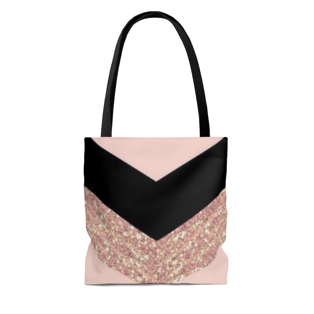 Pink and black design Tote Bag,  Custom tote bag, Personalized tote bag - CustomDripStore