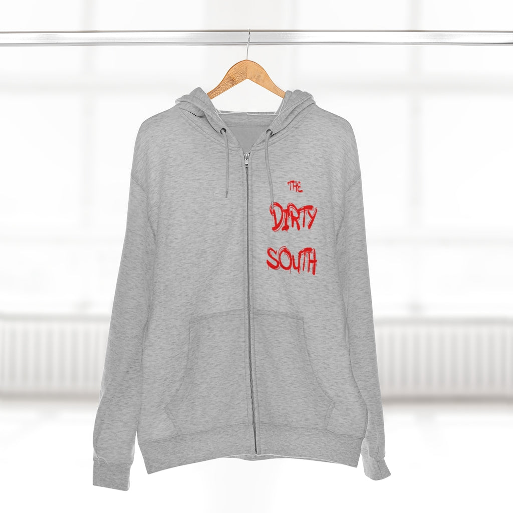 Dirty South Unisex Full Zip Hoodie, Custom Zip hoodie, Personalized Zip hoodie, Dirty South - CustomDripStore