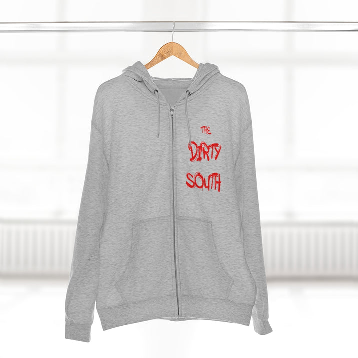 Dirty South Unisex Full Zip Hoodie, Custom Zip hoodie, Personalized Zip hoodie, Dirty South - CustomDripStore