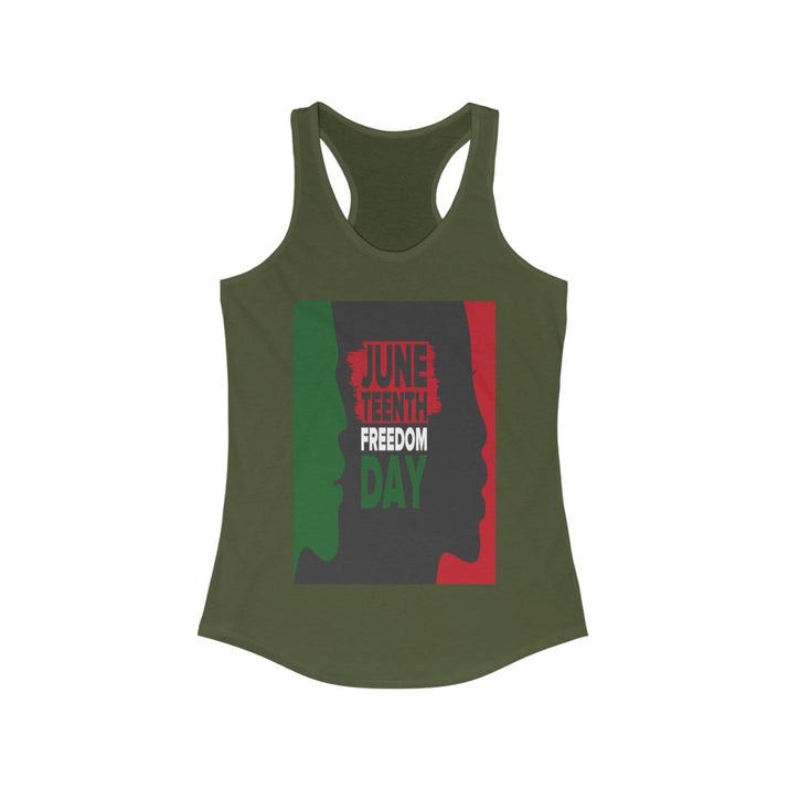 Juneteenth Women's Ideal Racerback Tank - CustomDripStore