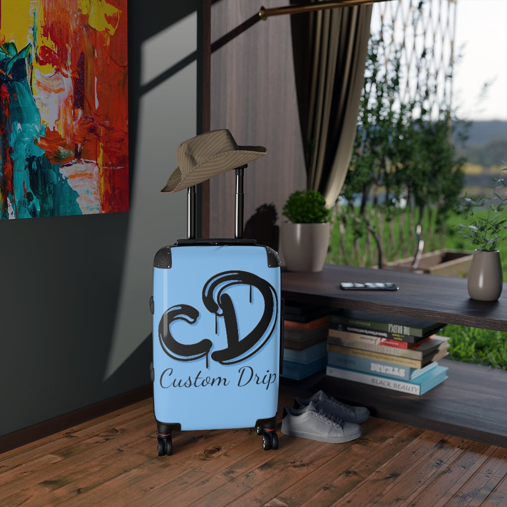 Custom Drips Blue Cabin Suitcase - CustomDripStore