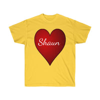 Personalized Unisex Tee, Valentine's Day Tee, Heart Tee, Love T-shirts, Personalized t-shirt, Custom t-shirts - CustomDripStore