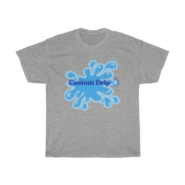 Custom Drip blue splash Unisex Heavy Cotton Tee - CustomDripStore