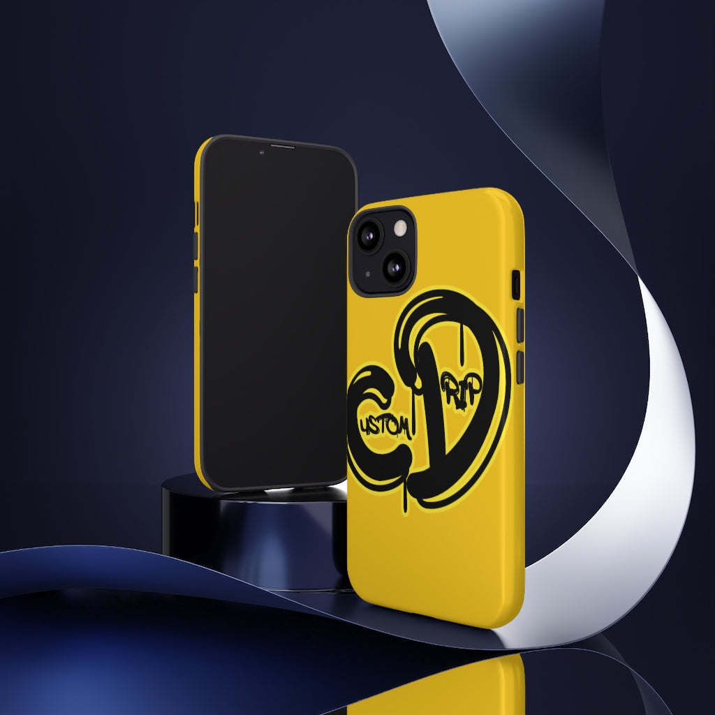 Black&Yellow custom Drip Tough Cases - CustomDripStore
