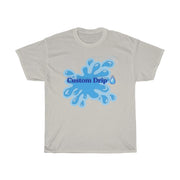 Custom Drip blue splash Unisex Heavy Cotton Tee - CustomDripStore