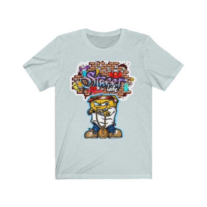 Sponge Bob Street life Unisex Jersey Short Sleeve Tee - CustomDripStore