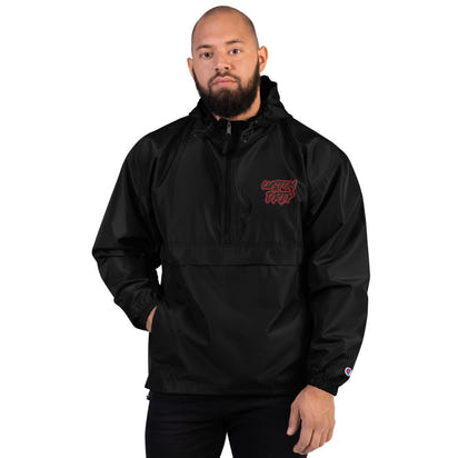 Custom Drip Embroidered Champion Packable Jacket - CustomDripStore