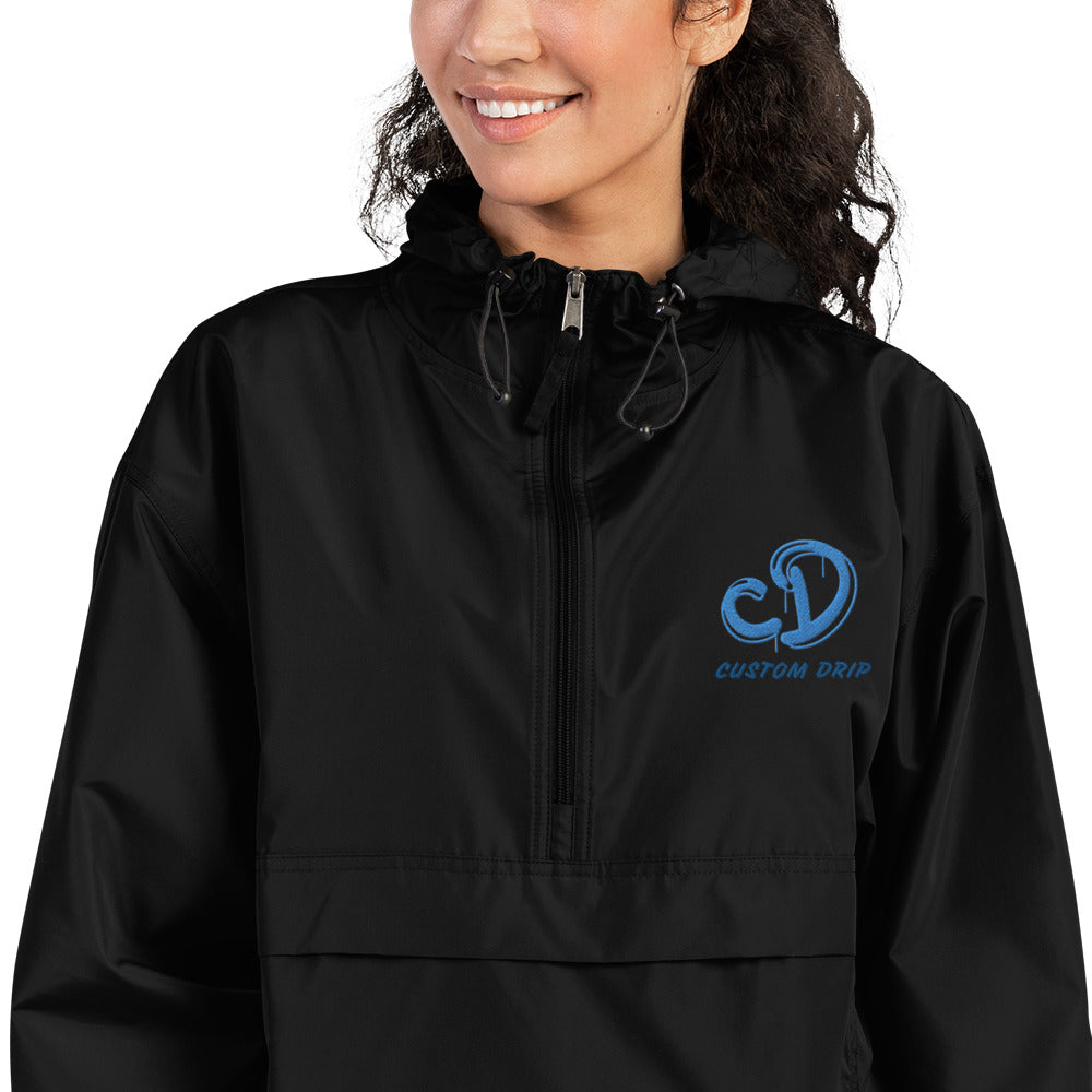 Custom Drips Embroidered Champion Packable Jacket - CustomDripStore
