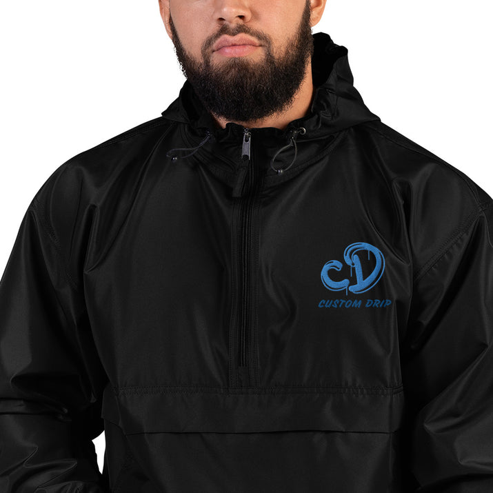 Custom Drips Embroidered Champion Packable Jacket - CustomDripStore