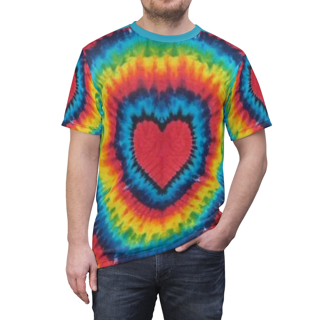 Tie Dye Unisex Cut & Sew Tee, Custom Tee, Graphic Tee, Tie Dye - CustomDripStore