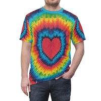 Tie Dye Unisex Cut & Sew Tee, Custom Tee, Graphic Tee, Tie Dye - CustomDripStore