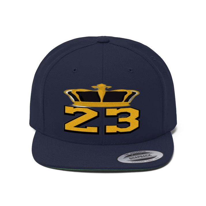 Custom king 23 Unisex Flat Bill Hat - CustomDripStore