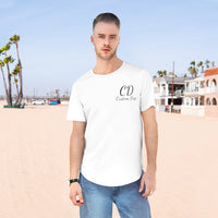 Custom Drips Men's Jersey Curved Hem Tee - CustomDripStore