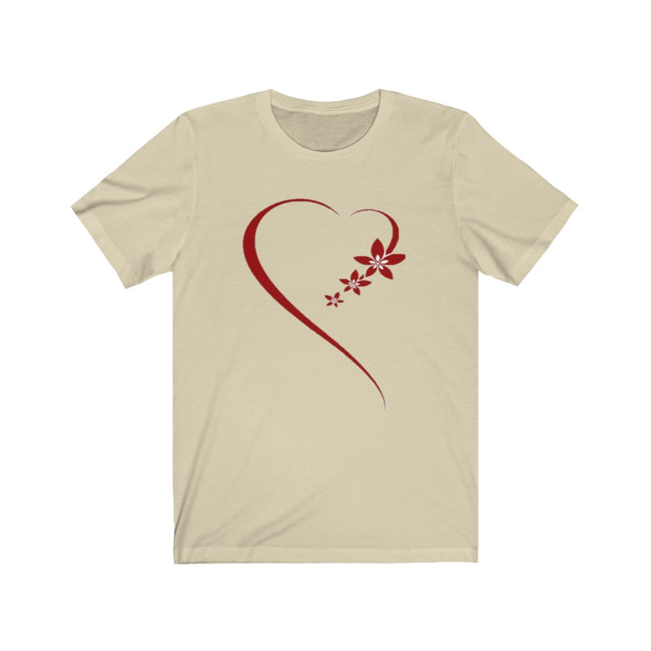Romance Heart Unisex Jersey Tee, Heart Tee, Love Tee, Custom Tee - CustomDripStore