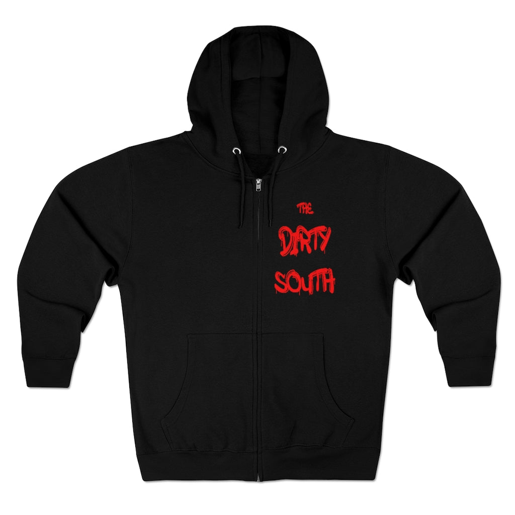 Dirty South Unisex Full Zip Hoodie, Custom Zip hoodie, Personalized Zip hoodie, Dirty South - CustomDripStore