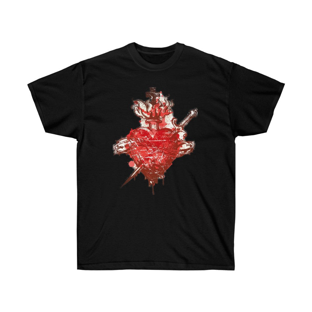 Dagger Heart Unisex Ultra Cotton Tee - CustomDripStore