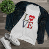 Women's Lover T-shirt, Valentine's day tee, Love t-shirt, Heart T-shirts, lips T-shirt - CustomDripStore