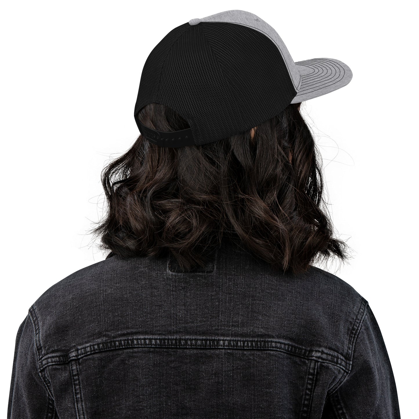 Custom Drip's Grey & Black Trucker Cap - CustomDripStore