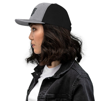 Custom Drip's Grey & Black Trucker Cap - CustomDripStore