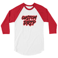 Custom Drip's 3/4 sleeve raglan shirt - CustomDripStore
