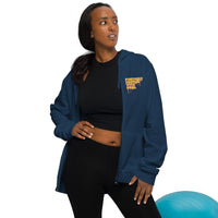 Custom Drips Navy zip hoodie